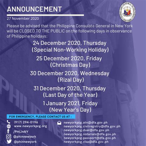 Announcement DECEMBER 1, 2021 .